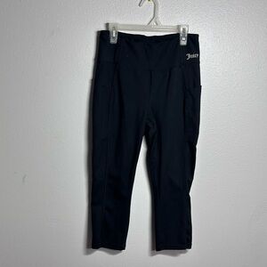 Juicy‎ Couture Sport Women Black Athletic Capri leggings size M